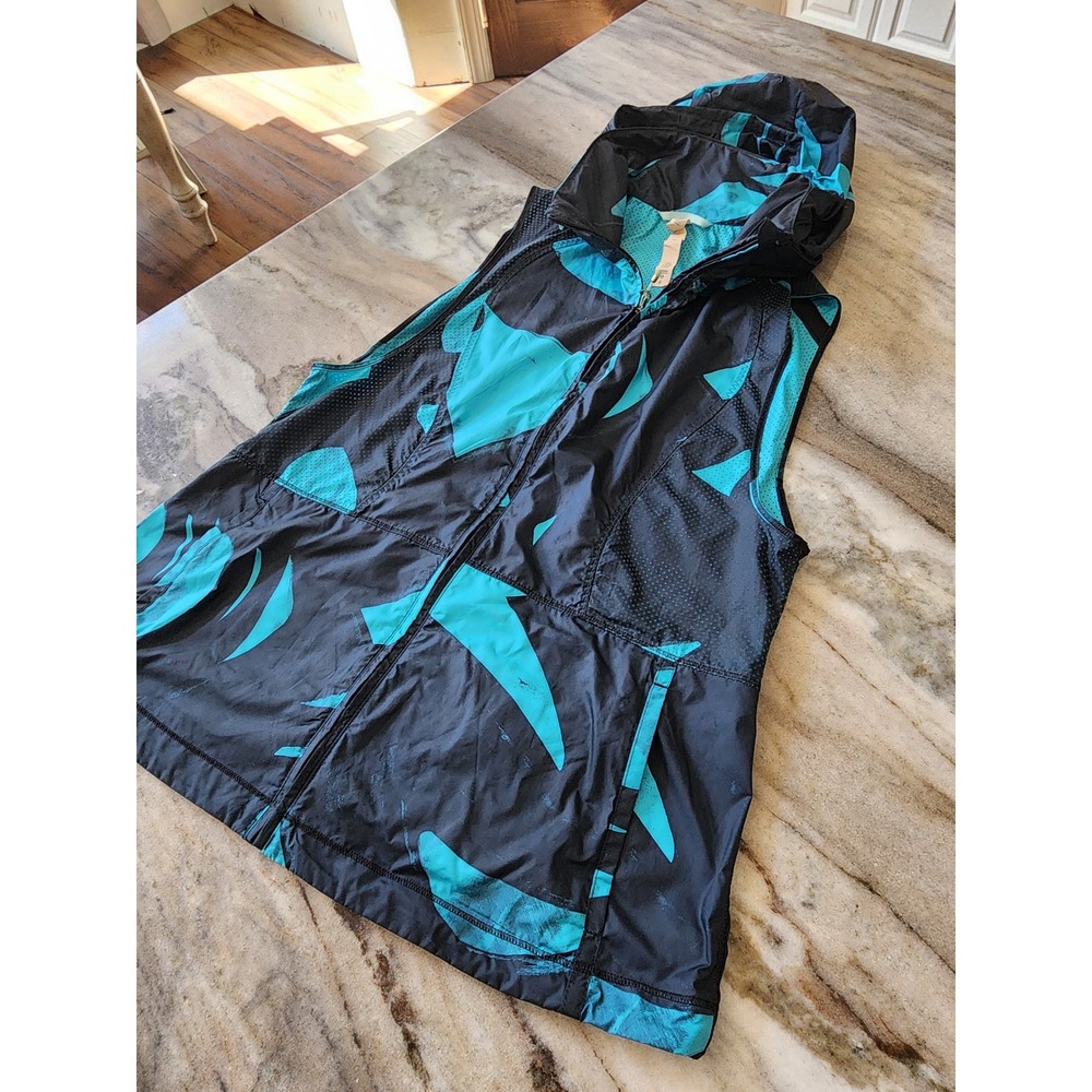 Lululemon Hooded Packt it Vest Stow and Go Pocket Full Zip Abstract Size 8